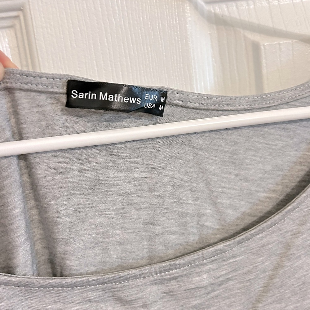 Light grey off the shoulder a symmetric top from Amazon! - Picture 3 of 3
